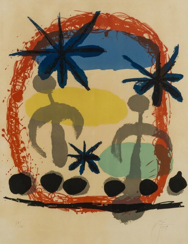 Joan Miró, ‘Affiche de l'exposition 'Constellations' (Mourlot 191)’, 1959, Print, Lithograph printed in colours, Forum Auctions