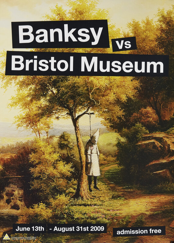 Banksy, ‘Four posters from the Banksy vs. Bristol Museum Exhibition’, 2009, Print, Set of four offset lithographic posters on satin wove, Roseberys