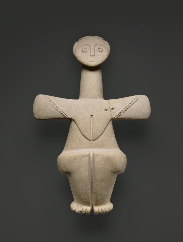 ‘Figure of a Fertility Goddess’, 3000 -2500 B.C., Limestone, J. Paul Getty Museum