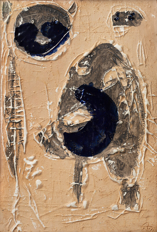 Asger Jorn, ‘Untitled’, 1954, Mixed Media, Painted and partially glazed terracotta, Il Ponte