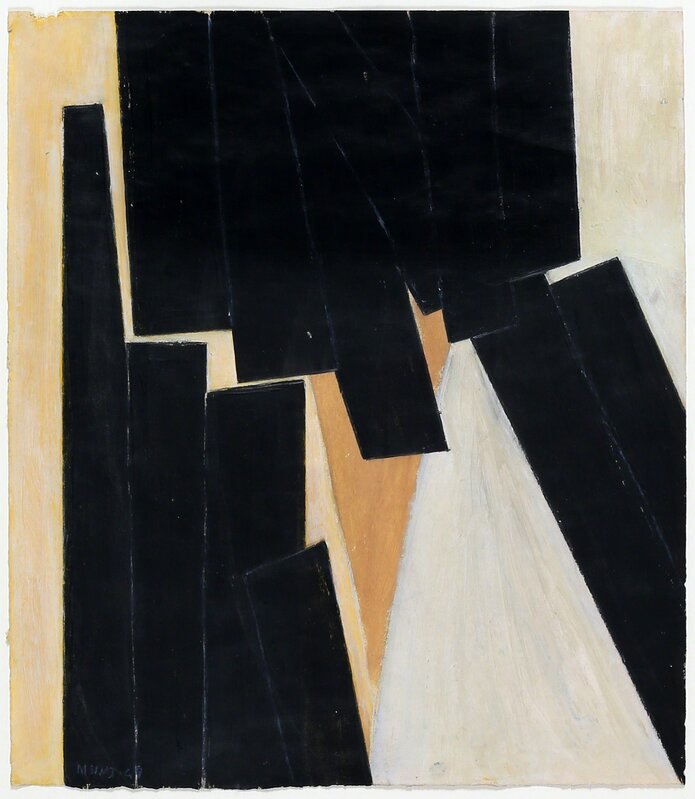 Mario Nuti, ‘Composizione’, 1949, Painting, Mixed technique on paper, Martini Studio d'Arte