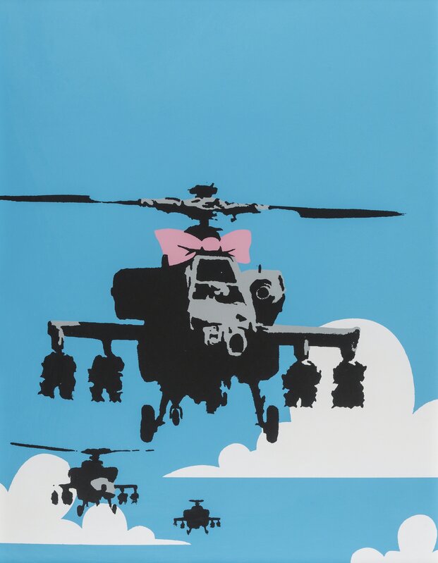 Banksy, ‘Happy Choppers’, Print, Screenprint in colours on wove paper, Forum Auctions
