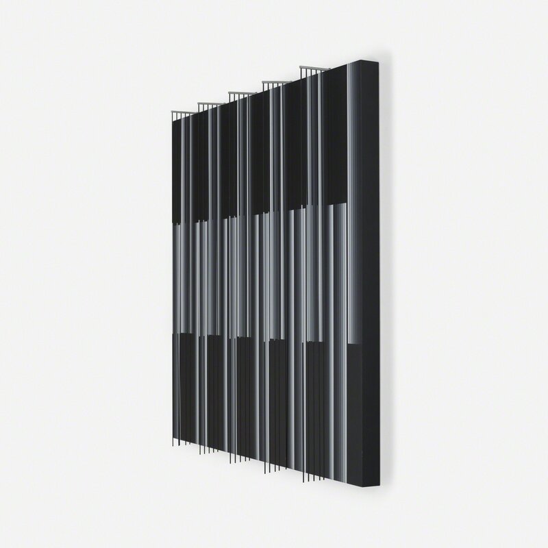 Darío Pérez-Flores, ‘Prochromatique No. 1041’, 2007, Painting, Acrylic on canvas mounted to board, painted steel rods, Rago/Wright/LAMA/Toomey & Co.