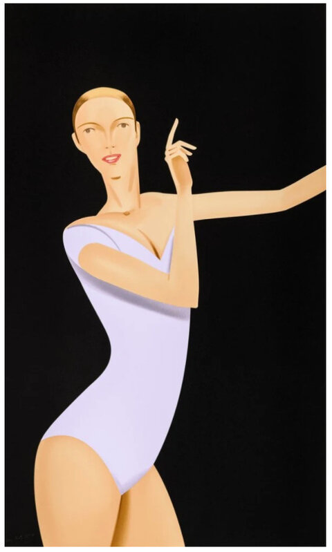 Alex Katz, ‘Dancer1’, 2019, Painting, Silkscreen in colors on Saunders Waterford HP High White 425 gsm paper, L'Edition Alliance
