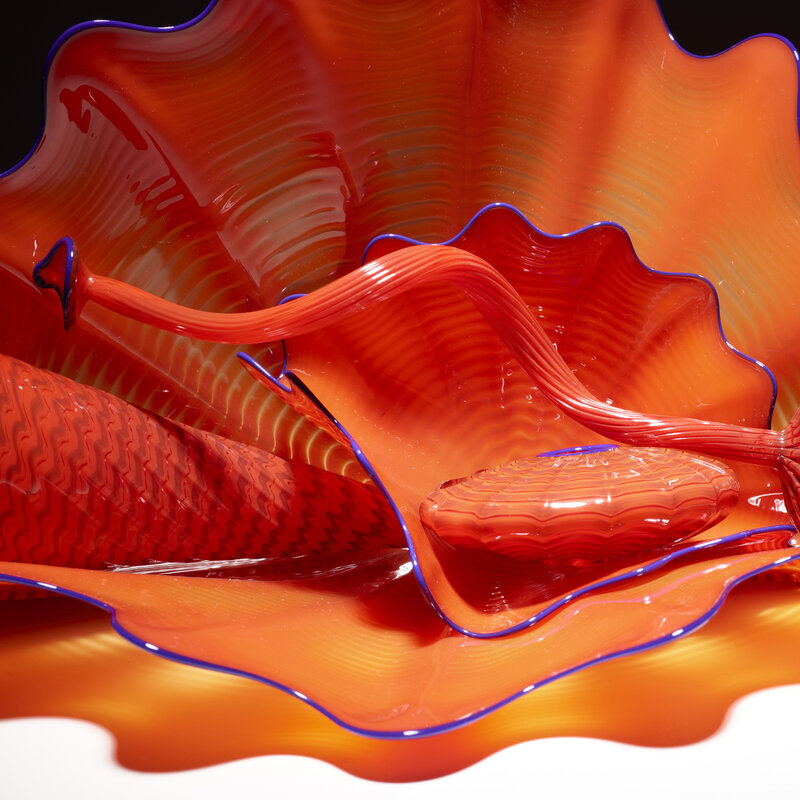 Dale Chihuly, ‘Monterey Red Persian Set with Cobalt Lip Wraps’, 1997, Design/Decorative Art, Hand-blown glass, Rago/Wright/LAMA/Toomey & Co.