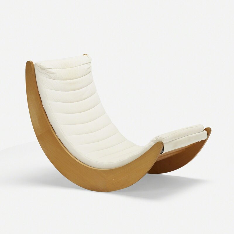 Verner Panton, ‘Relaxer 2 rocking chair’, 1974, Design/Decorative Art, Beech, upholstery, Rago/Wright/LAMA/Toomey & Co.
