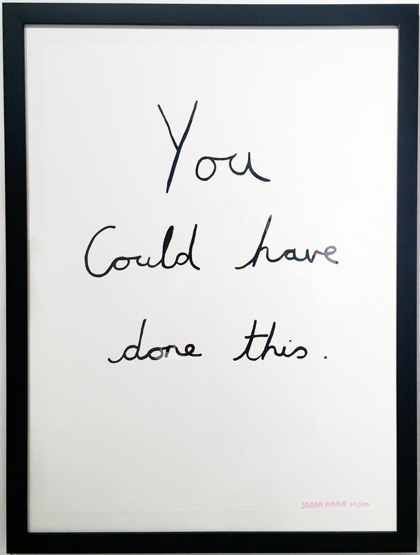 Sarah Maple, ‘You Could Have Done This’, 2016, Drawing, Collage or other Work on Paper, Silkscreen, The Untitled Space