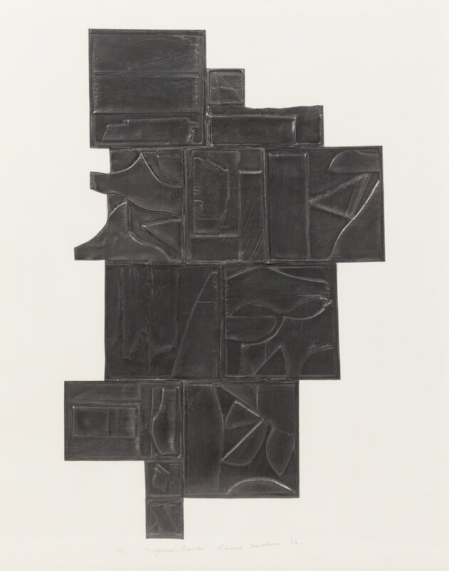 Louise Nevelson, ‘Tropical Leaves’, 1972, Print, Lead intaglio collage, Freeman's | Hindman