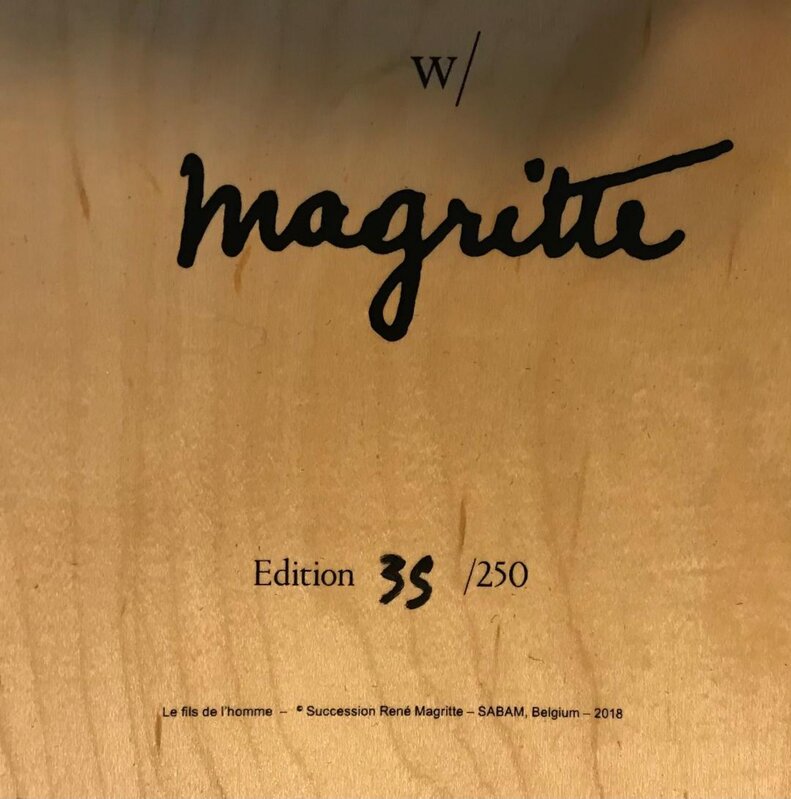 René Magritte, ‘Le fils de l'homme’, 2018, Design/Decorative Art, 7-Ply Grade A Canadian Maplewood, Alpha 137 Gallery