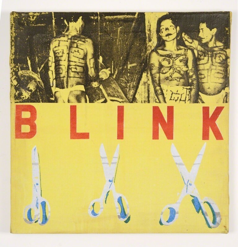 Alison Knowles, ‘Blink’, 1963, Drawing, Collage or other Work on Paper, Screenprint and synthetic polymer paint on canvas, Carnegie Museum of Art