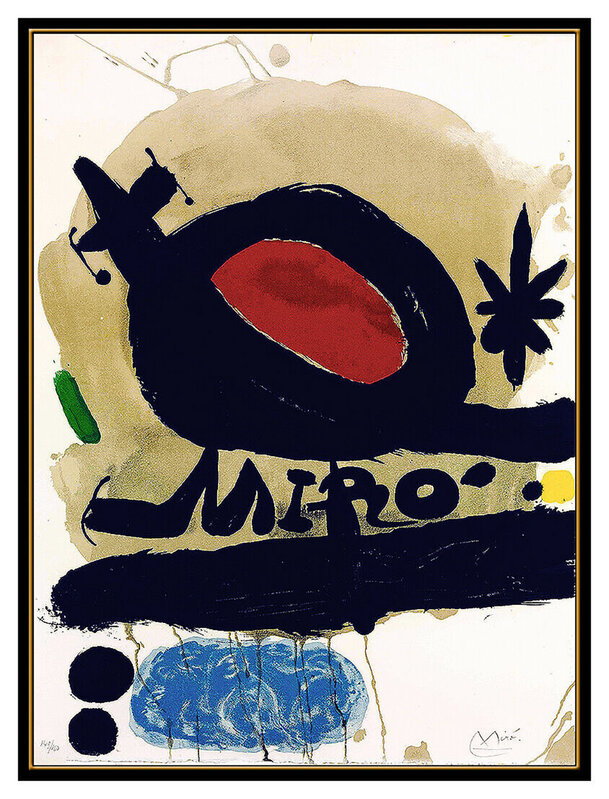 Joan Miró, ‘L'Oiseau Solaire, L'Oiseau Lunaire, Etincelles’, 1967, Print, Color Lithograph, Original Art Broker