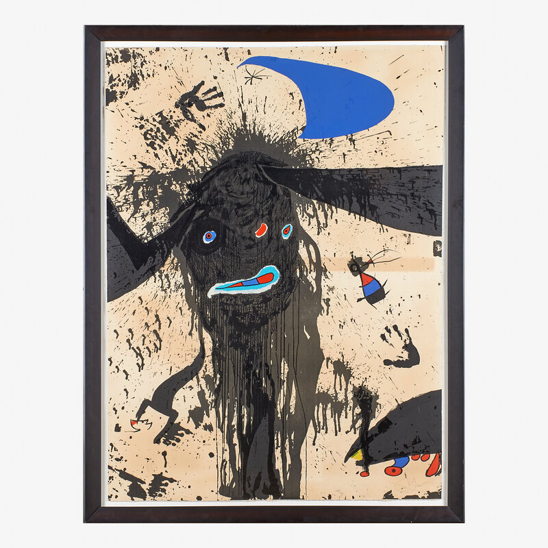 Joan Miró, ‘La Ruisselante Lunaire’, 1976, Print, Lithograph in colors on Arches paper (framed), Rago/Wright/LAMA