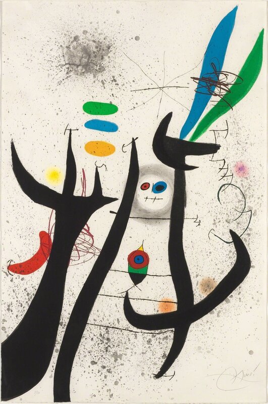 Joan Miró, ‘La Femme Arborescente (D. 649)’, 1974, Print, Color etching and aquatint, on Arches paper, Doyle