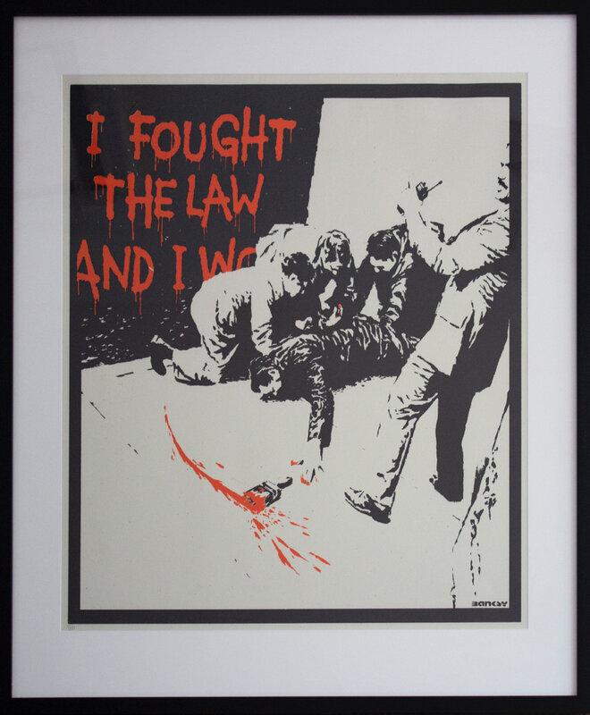 Banksy, ‘I fought the law’, 2004, Print, Screen print, Pop House Gallery
