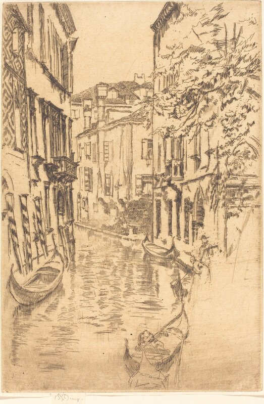 ‘Quiet Canal’, 1880, Print, Etching and drypoint, National Gallery of Art, Washington, D.C.