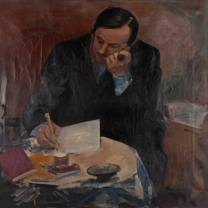 Achille Funi, ‘Ritratto dello scrittore Becca Benso’, 1929, Painting, Oil on canvas, Finarte