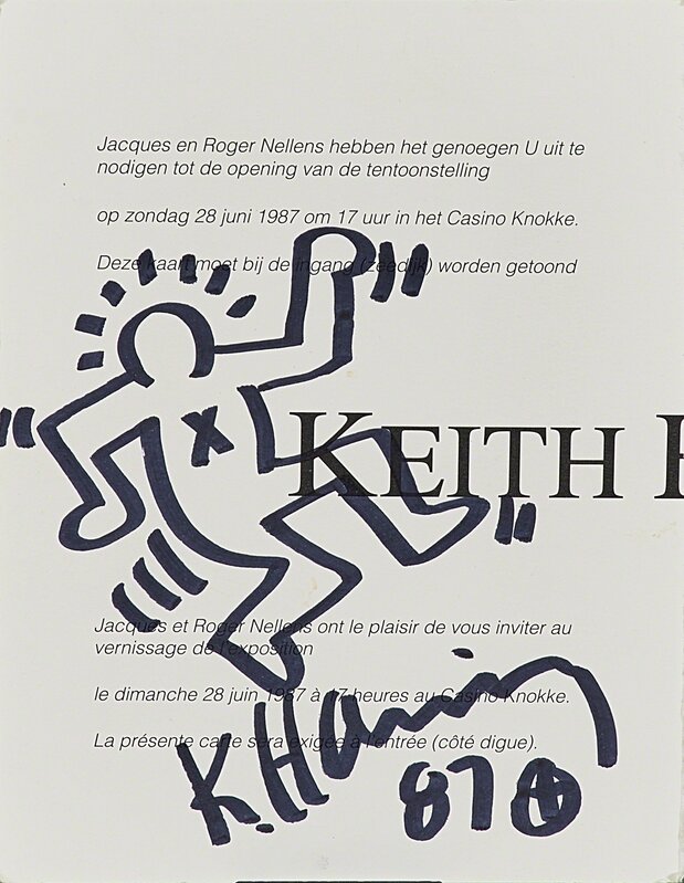 Keith Haring, ‘Two works of art: Untitled; Keith Haring’, Rago/Wright/LAMA