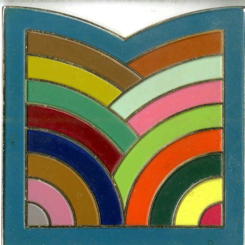 Frank Stella, ‘Centennial Medal: Commemorative Medal for the Centennial of the Metropolitan Museum of Art’, 1970, Sculpture, 17 Color enamel on rhodium plated bronze plaque (incised signature and museum logo), Alpha 137 Gallery Gallery Auction