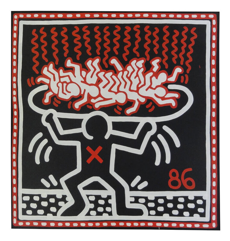 Keith Haring, ‘Untitled’, 1986, Acrylic on canvas, Van de Weghe Fine Art