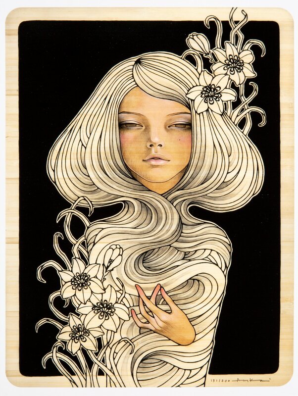 Audrey Kawasaki, ‘VNA, Issue 32 Box Set (three works)’, 2015, Mixed Media, Magazine, giclee print in colors on paper, and enamel pin, Heritage Auctions