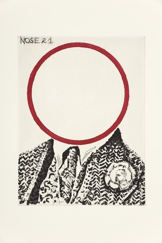 William Kentridge, ‘Nose 21’, 2009, Print, Sugarlift aquatint, drypoint and engraving, David Krut Projects