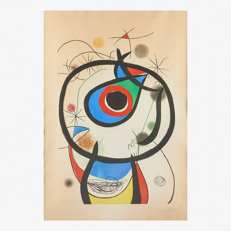 Joan Miró, ‘Galathée’, 1976, Print, Carborundum etching and aquatint in colors on Arches with embossing (framed), Rago/Wright/LAMA
