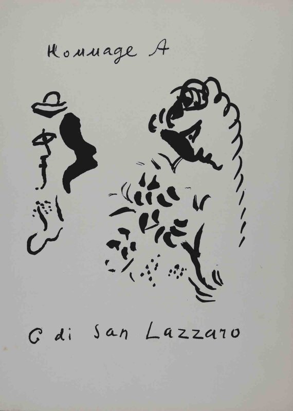 Marc Chagall, ‘Hommage à San Lazzaro’, 1975, Print, Original Lithograph, Wallector