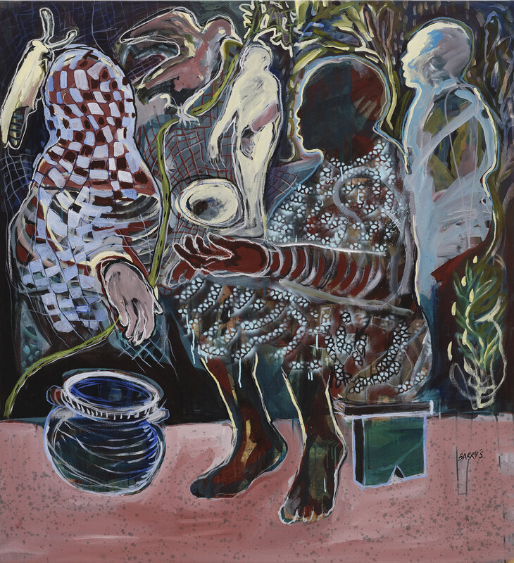 Souleimane Barry, ‘Ambiance nocturne’, 2020, Painting, Acrylic on canvas, Galerie Anne de Villepoix
