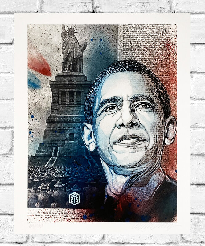 C215, ‘'Obama'’, 2020, Print, Giclée print on 310gsm Canson fine art paper., Signari Gallery