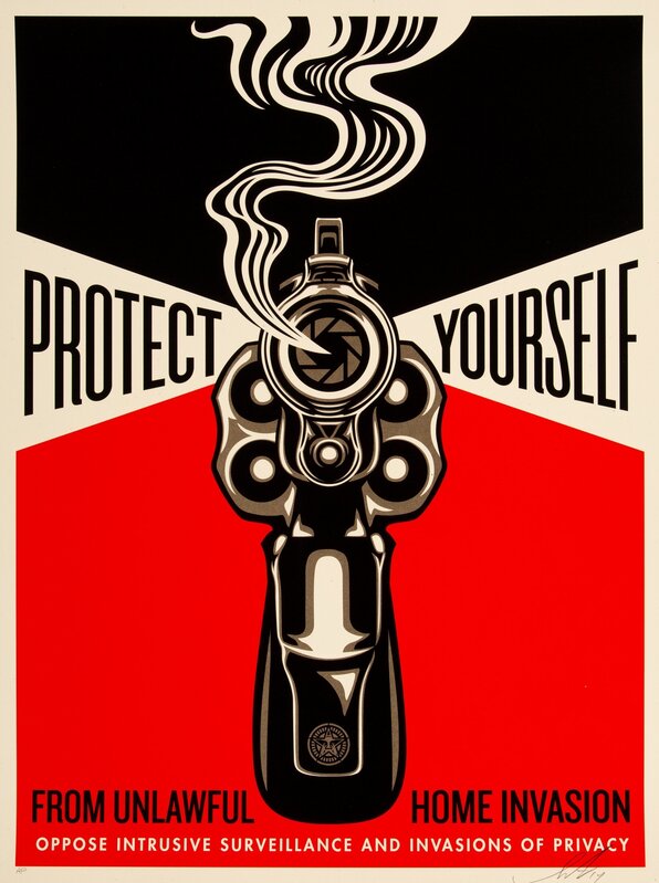 Shepard Fairey, ‘Home Invasion 2’, 2014, Print, Screenprint in colors on speckled cream paper, Heritage Auctions