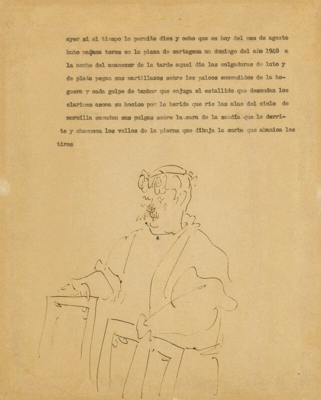 Pablo Picasso, ‘Marchand de Tableaux’, circa 1940, Ink on paper, Forum Auctions