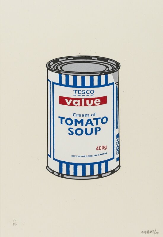 Banksy, ‘Soup Can (Original)’, 2005, Print, Screenprint in colours, on wove paper, Forum Auctions