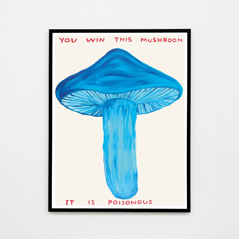 David Shrigley, ‘YOU WIN THIS MUSHROOM, posters created from the unique work’, 2021, Posters, Lithograph Printed on 200 gsm Munken Lynx paper, MK CONTEMPORARY LTD