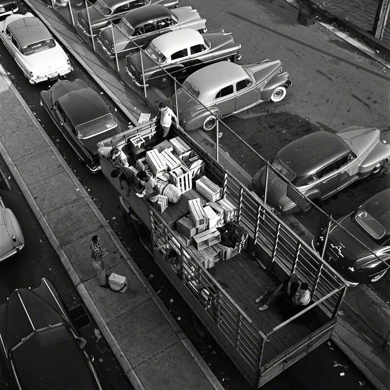 Vivian Maier, ‘w00119-05, 1954 Aerial View of Truck’, 2015, Photography, Modern gelatin silver print, KP Projects
