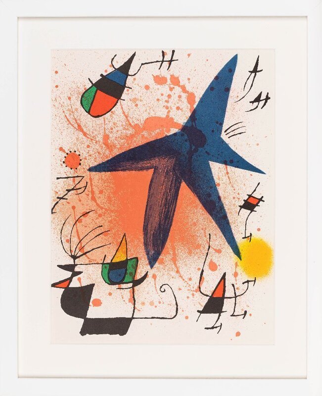 Joan Miró, ‘L'Astre Bleu, Le Soleil Rouge, La Lune Vert [Mourlot 857, 859 and 861]’, 1972, Print, Three lithographs in colours on wove, Roseberys