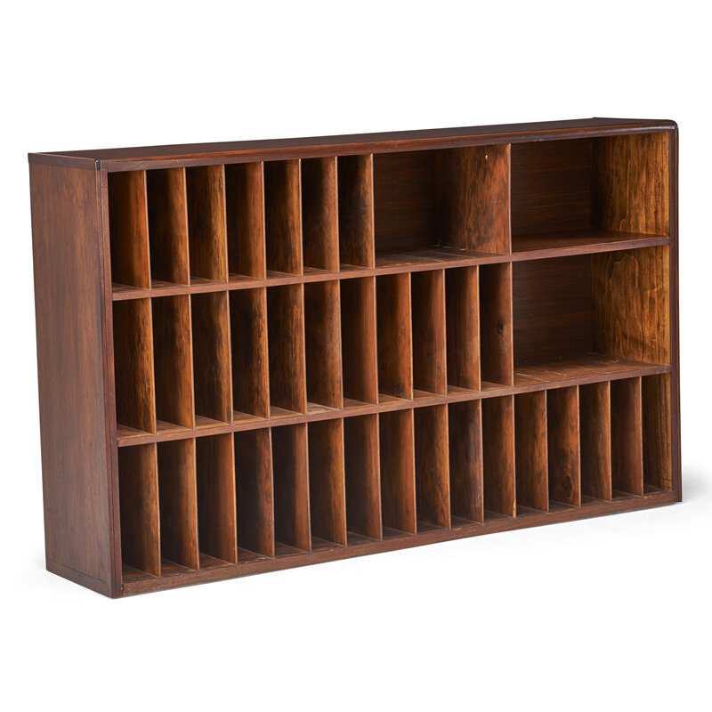 Wharton Esherick, ‘Cabinet, Paoli, PA’, 1950s, Design/Decorative Art, Walnut, stained plywood, Rago/Wright/LAMA/Toomey & Co.