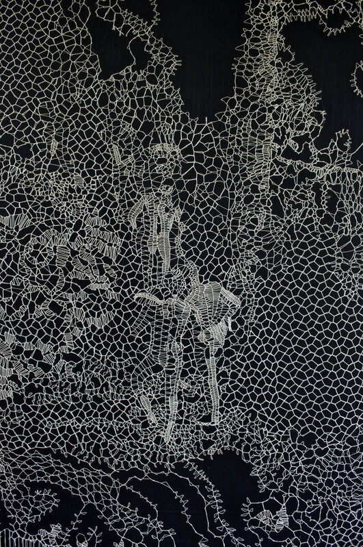 Pierre Fouché, ‘The Procession’, 2021, Textile Arts, Mercerised cotton, wood, Nuweland