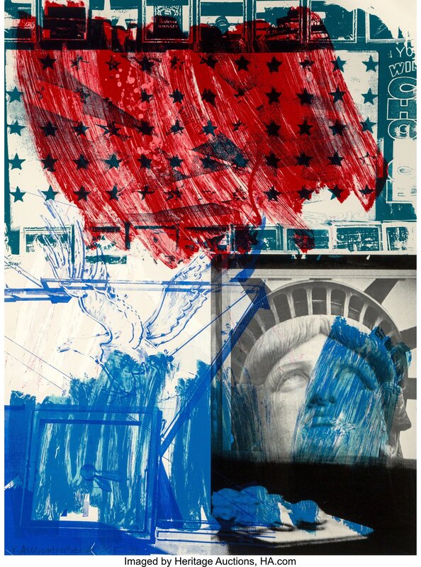 Robert Rauschenberg, ‘People for the American Way’, 1991, Print, Lithograph and screenprint in colors, Heritage Auctions