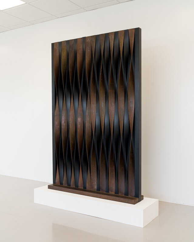 Walter Leblanc, ‘Torsions ’, 1977-1978, Sculpture, Oxidised steel and black lacquer sculpture, The Mayor Gallery