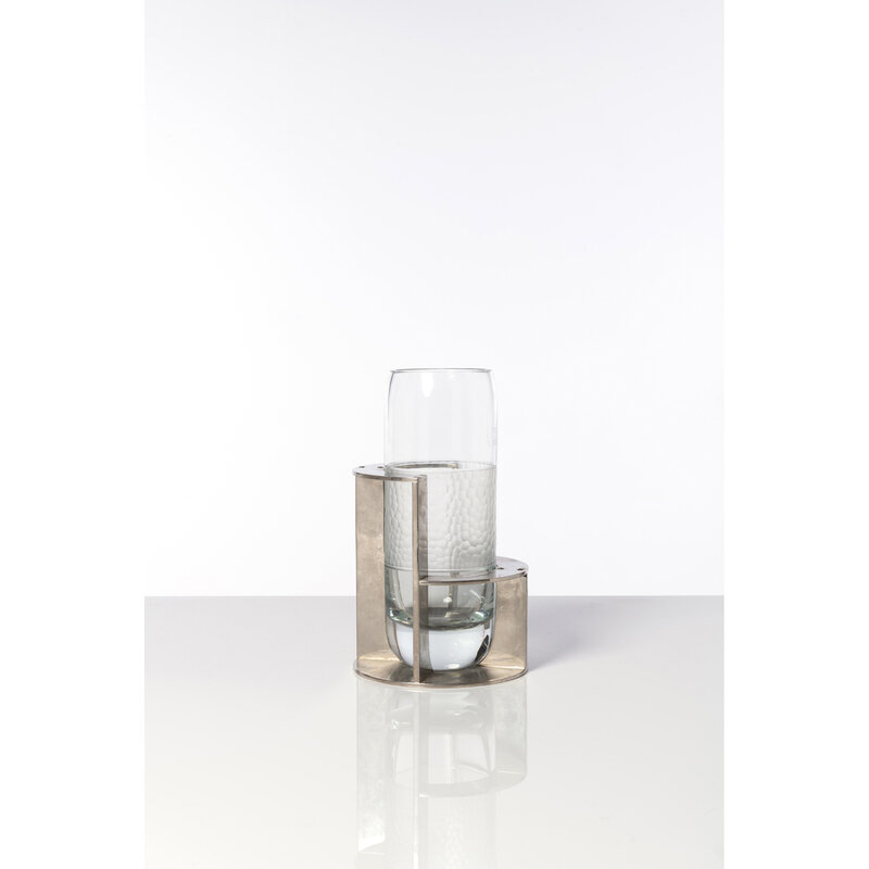 Jean Boris Lacroix, ‘Vase’, Design/Decorative Art, Métal argenté et verre gravé, PIASA