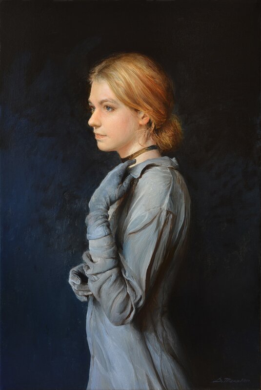Serge Marshennikov, ‘Girl in Gloves’, 2019, Painting, Gallery 1261