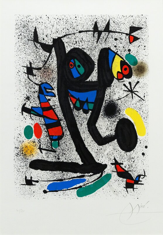Joan Miró, ‘Butterfly Girl, La Demoiselle aux Papillons for Derrière le Miroir’, 1971, Print, Lithograph, Freeman's | Hindman