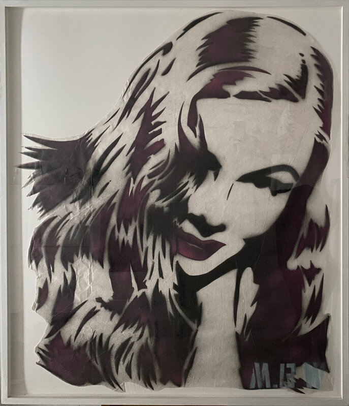 Mr. Brainwash, ‘Lauren Bacall’, ca. 2010, Drawing, Collage or other Work on Paper, Spray paint on wove paper, Artsy x Capsule Auctions