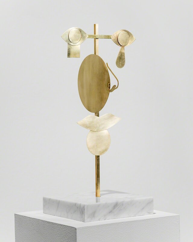 Robin Cameron, ‘Sad Eye Face’, 2014, Sculpture, Brass and marble, ROOM EAST