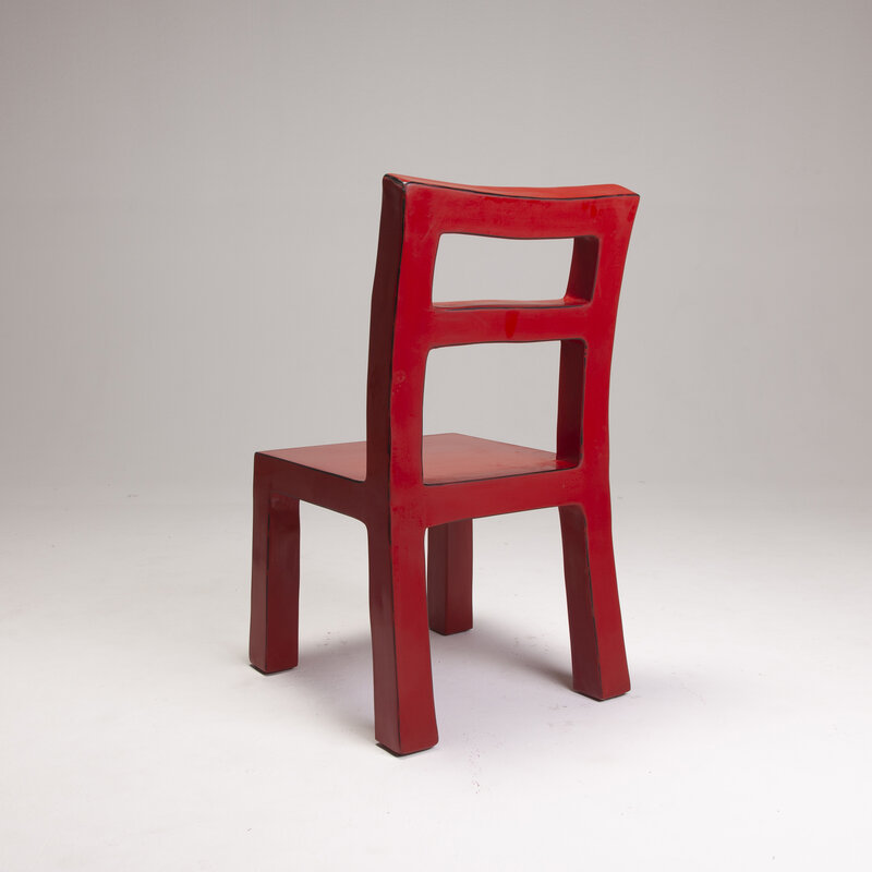 Naihan Li, ‘Lacquer Chair #3 in Scarlet’, Design/Decorative Art, Pine Wood, Chinese Lacquer, Li Naihan