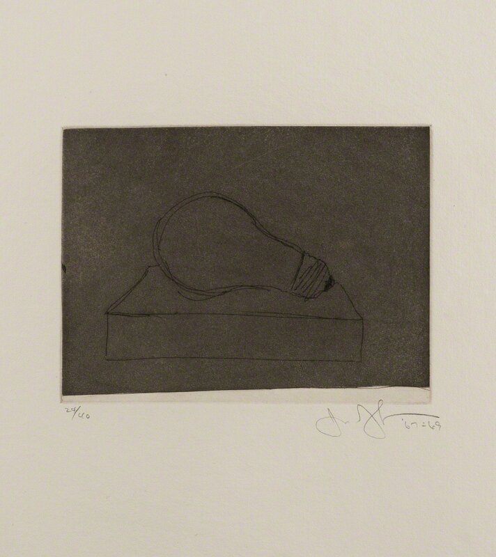 Jasper Johns, ‘Large Lightbulb (ULAE.58)’, 1969, Print, Etching with aquatint, Forum Auctions