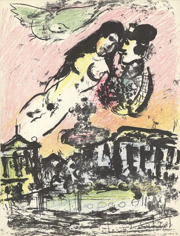 Marc Chagall, ‘The Sky from the Place de la Concorde’, 1963, Print, Stone Lithograph, ArtWise