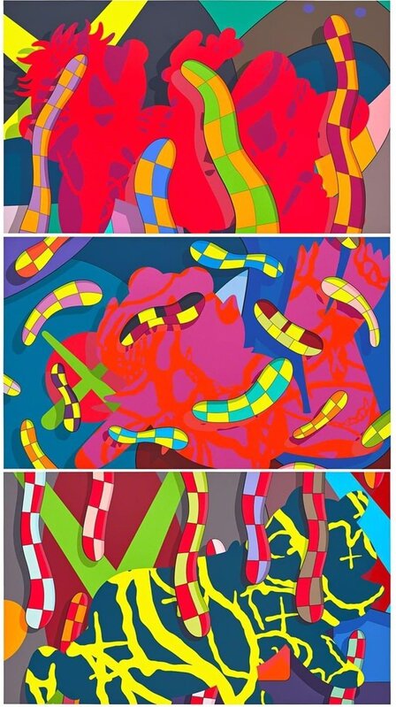KAWS, ‘Lost Time, Alone Again, Far Down - Set of Three’, 2018, Print, Screen print on paper, Hang-Up Gallery