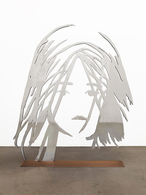 Alex Katz, ‘Dancer 2 (Outline)’, 2019, Sculpture, Mirror polished stainless steel with anodized black edge on bronze base with patina, ARC Fine Art LLC