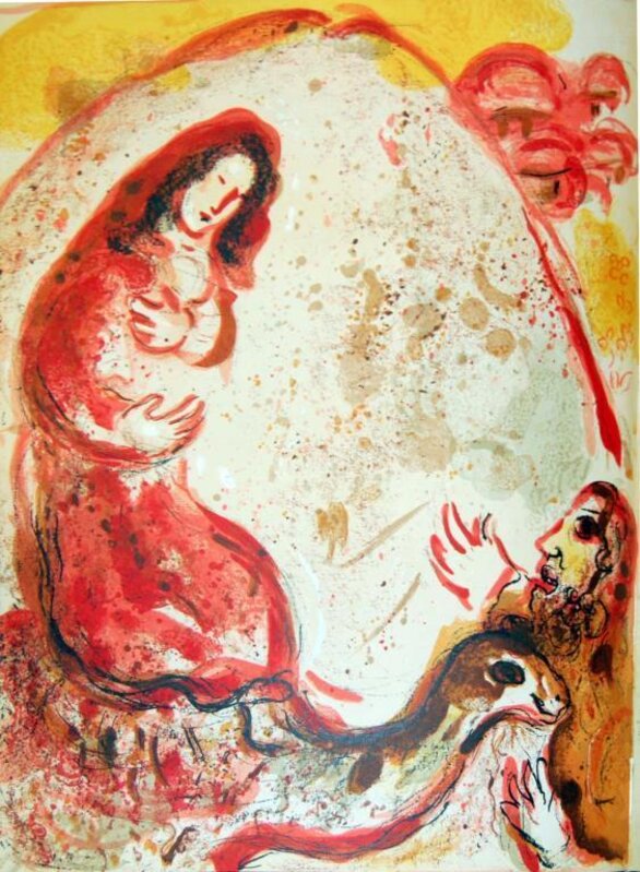 Marc Chagall, ‘Rachel Derobes Les Idoles De Son Pere (Rachel Has Stolen The Idols Of Her Father)’, 1960, Reproduction, Color lithograph on paper, Baterbys